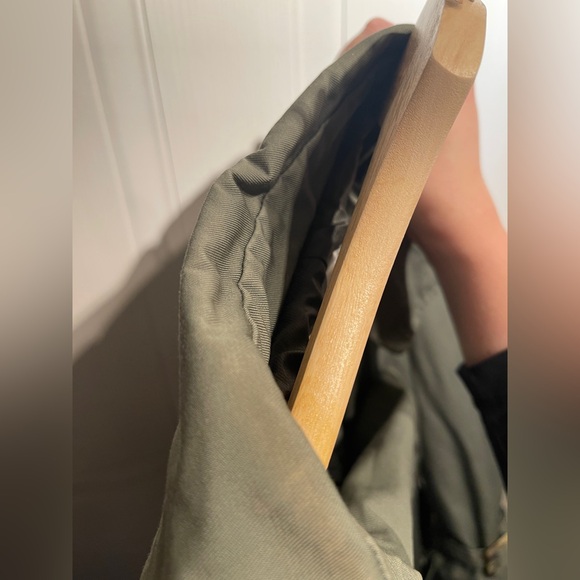 Mango MNG Polana Olive Green Belted Trench Coat *Minor Defects* - Picture 5 of 16